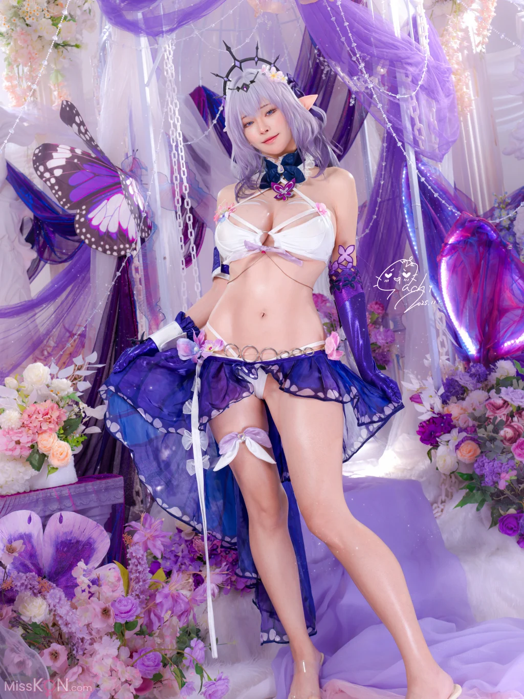 Coser@Machi馬吉: 水着 聖女の裏の危ない姿 第一弾 (51 photos)