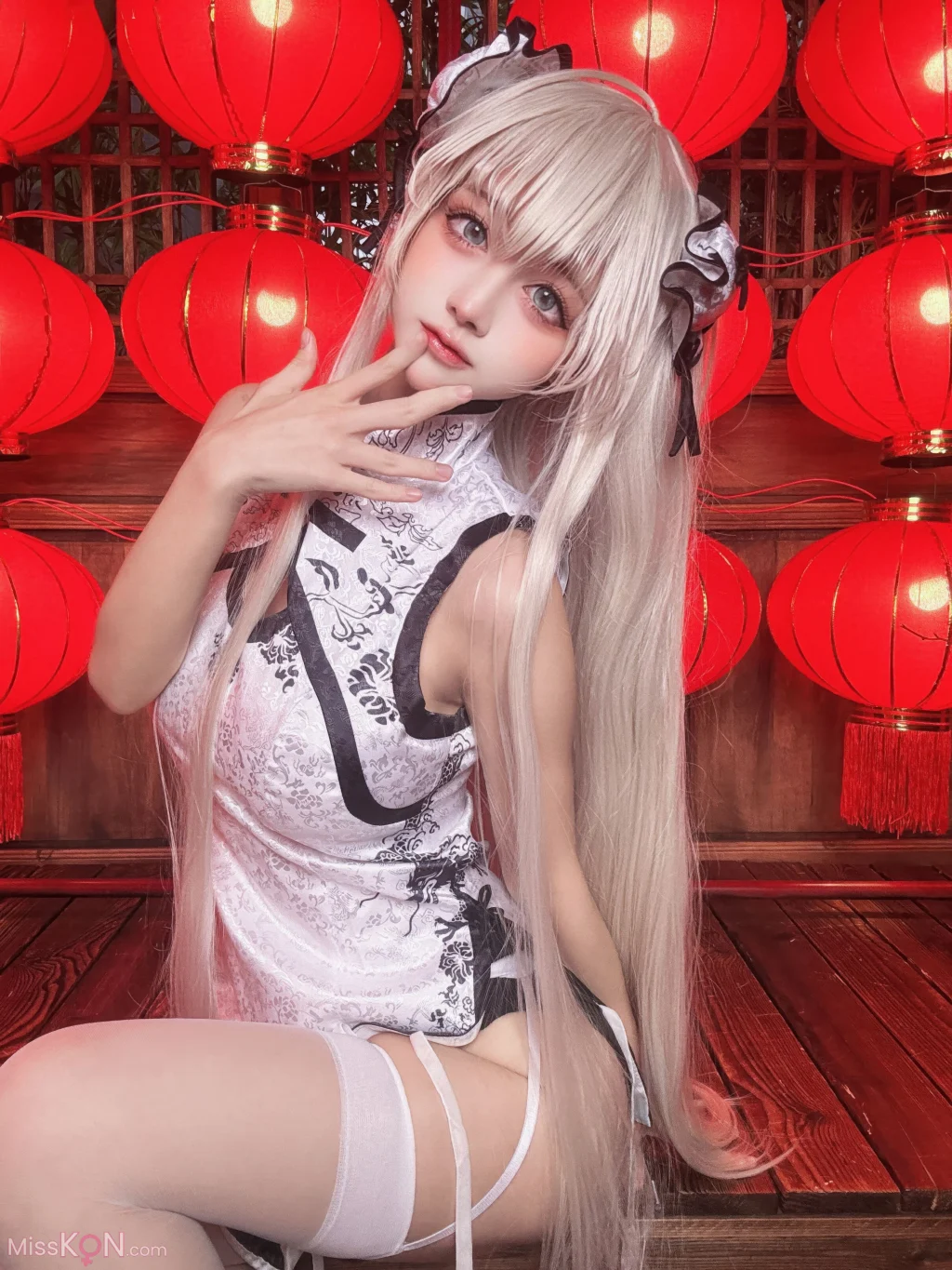 Coser@沖田凜花Rinka: 春日野穹 旗袍 (23 photos)