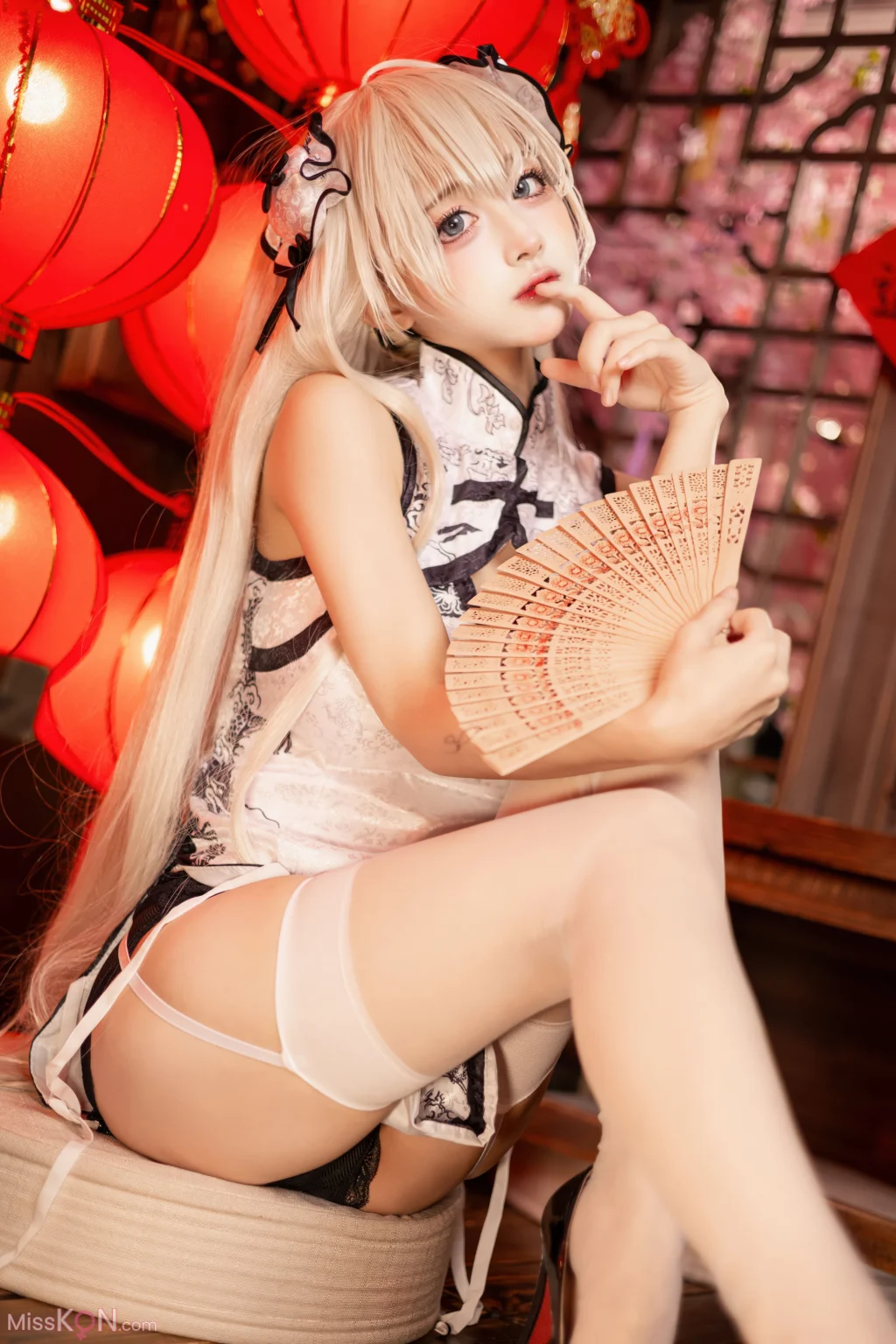 Coser@沖田凜花Rinka: 春日野穹 旗袍 (23 photos)
