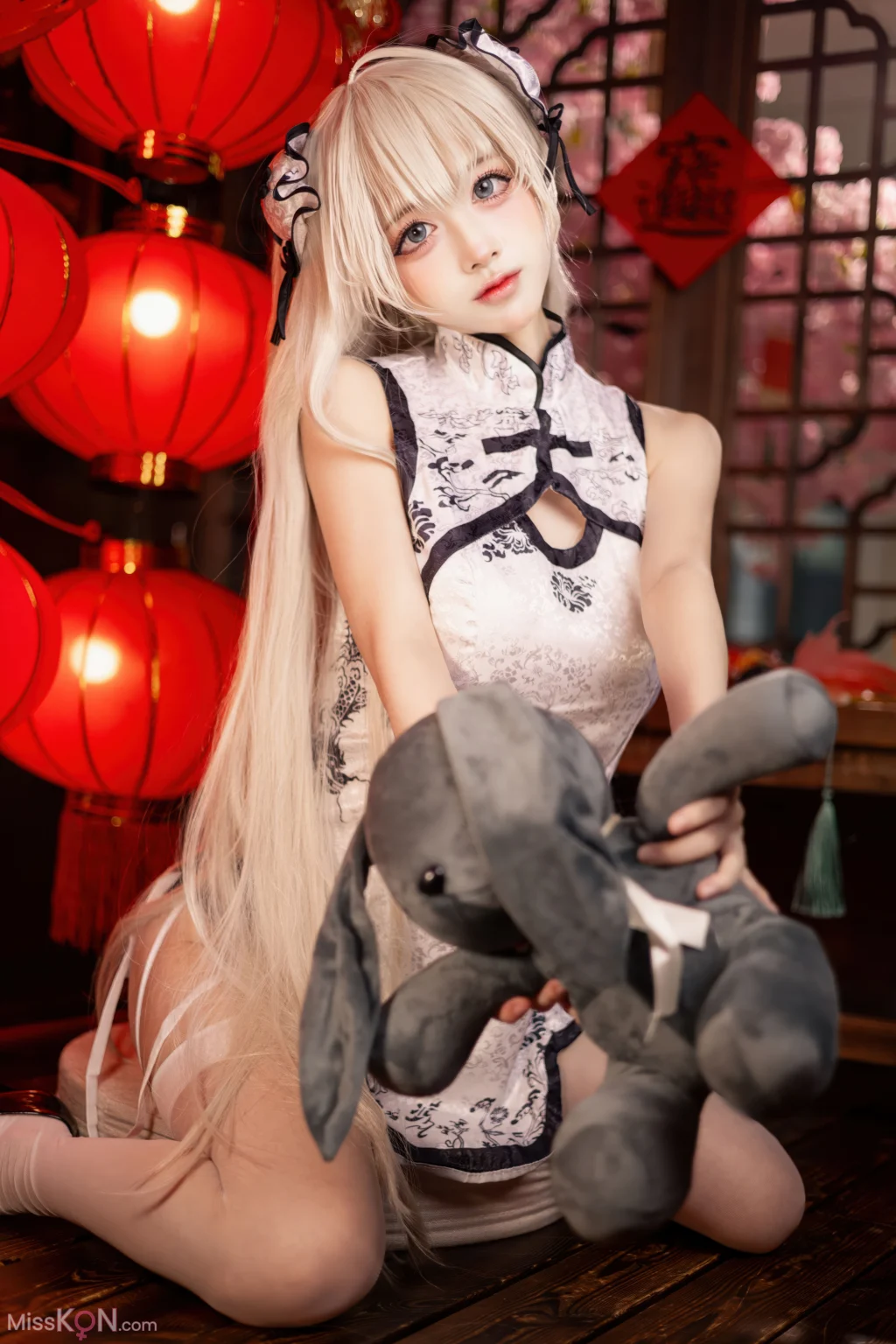 Coser@沖田凜花Rinka: 春日野穹 旗袍 (23 photos)