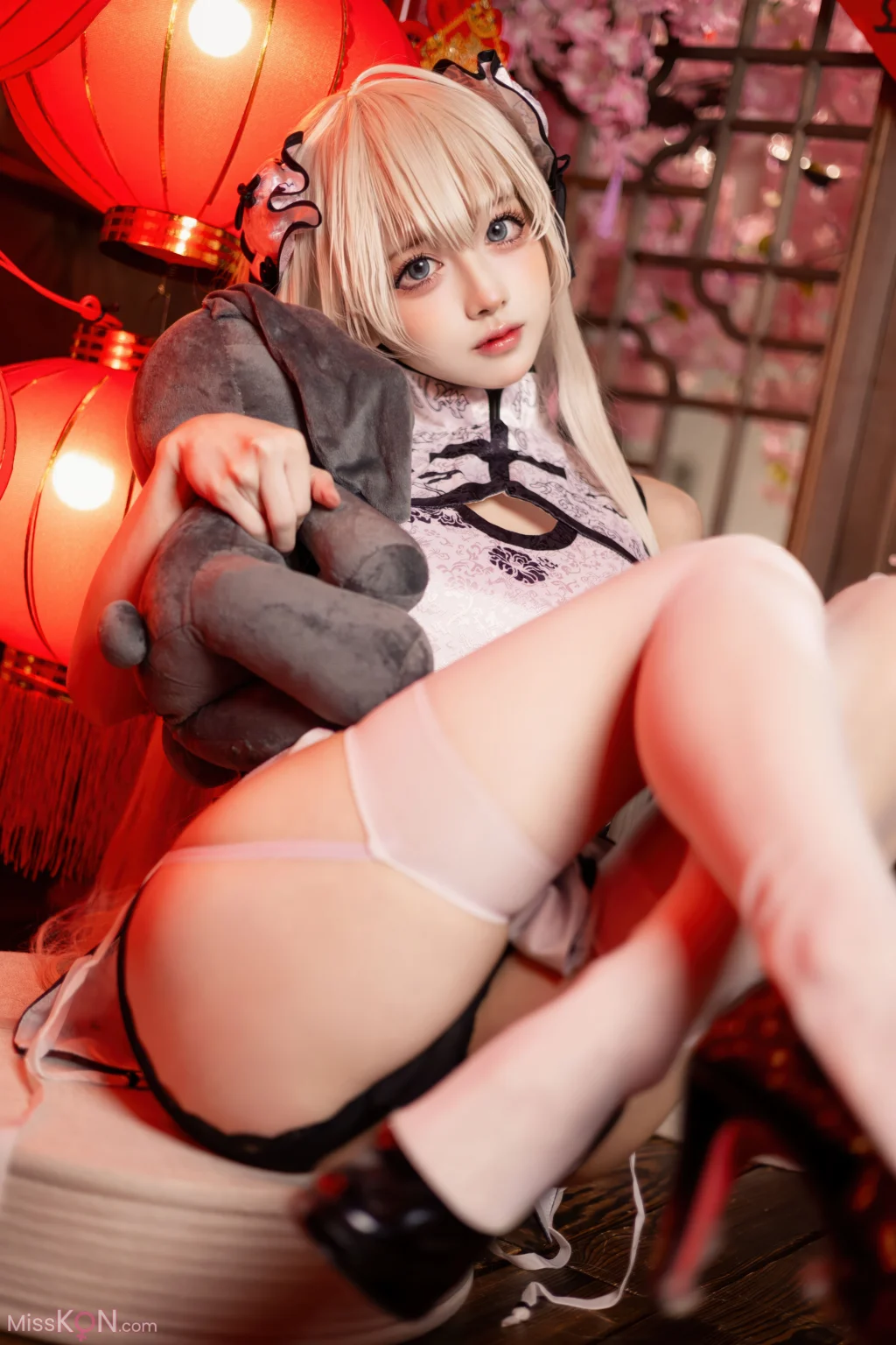 Coser@沖田凜花Rinka: 春日野穹 旗袍 (23 photos)