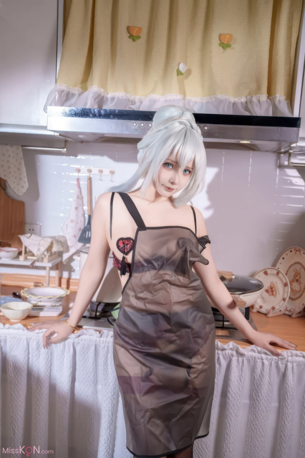 Coser@抱走莫子aa: 雪女厨娘 (68 photos + 6 videos)