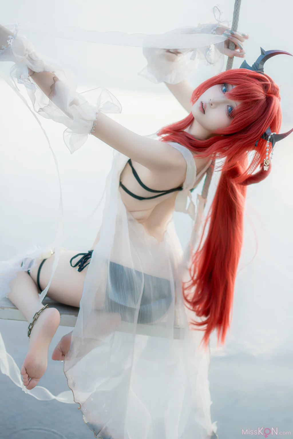 Coser@纸悦Etsu_ko: 明日方舟 史尔特尔 泳装 (37 photos) – Page 2