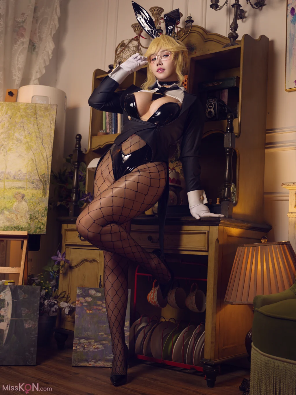 Coser@麻花麻花酱: 胜利女神：妮姬 爱德 兔女郎 (33 photos + 2 videos)