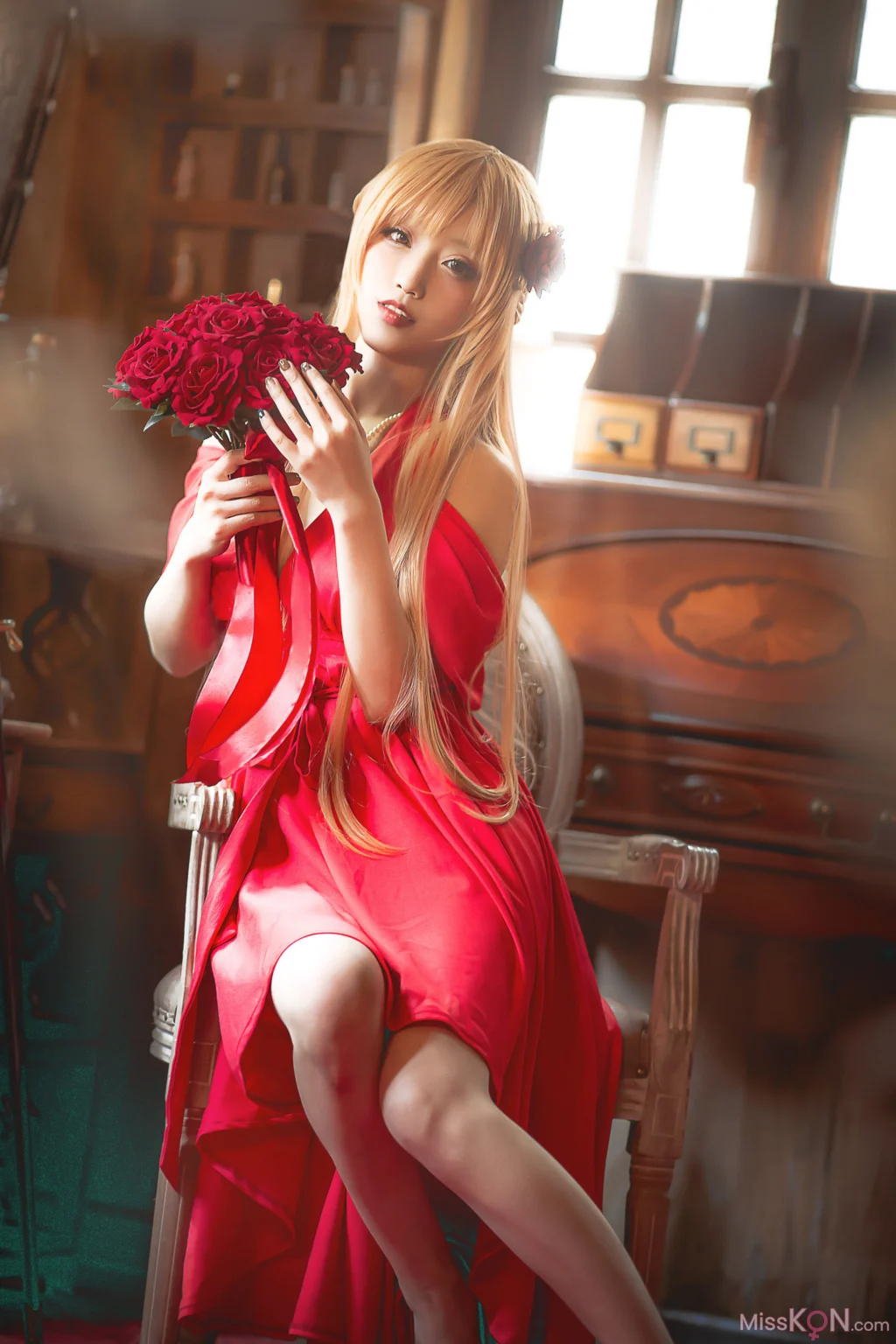 Coser@切切Celia: 刀剑神域 亚丝娜礼服 (28 photos)
