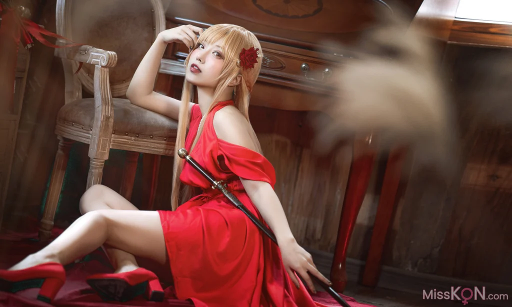 Coser@切切Celia: 刀剑神域 亚丝娜礼服 (28 photos) – Page 2