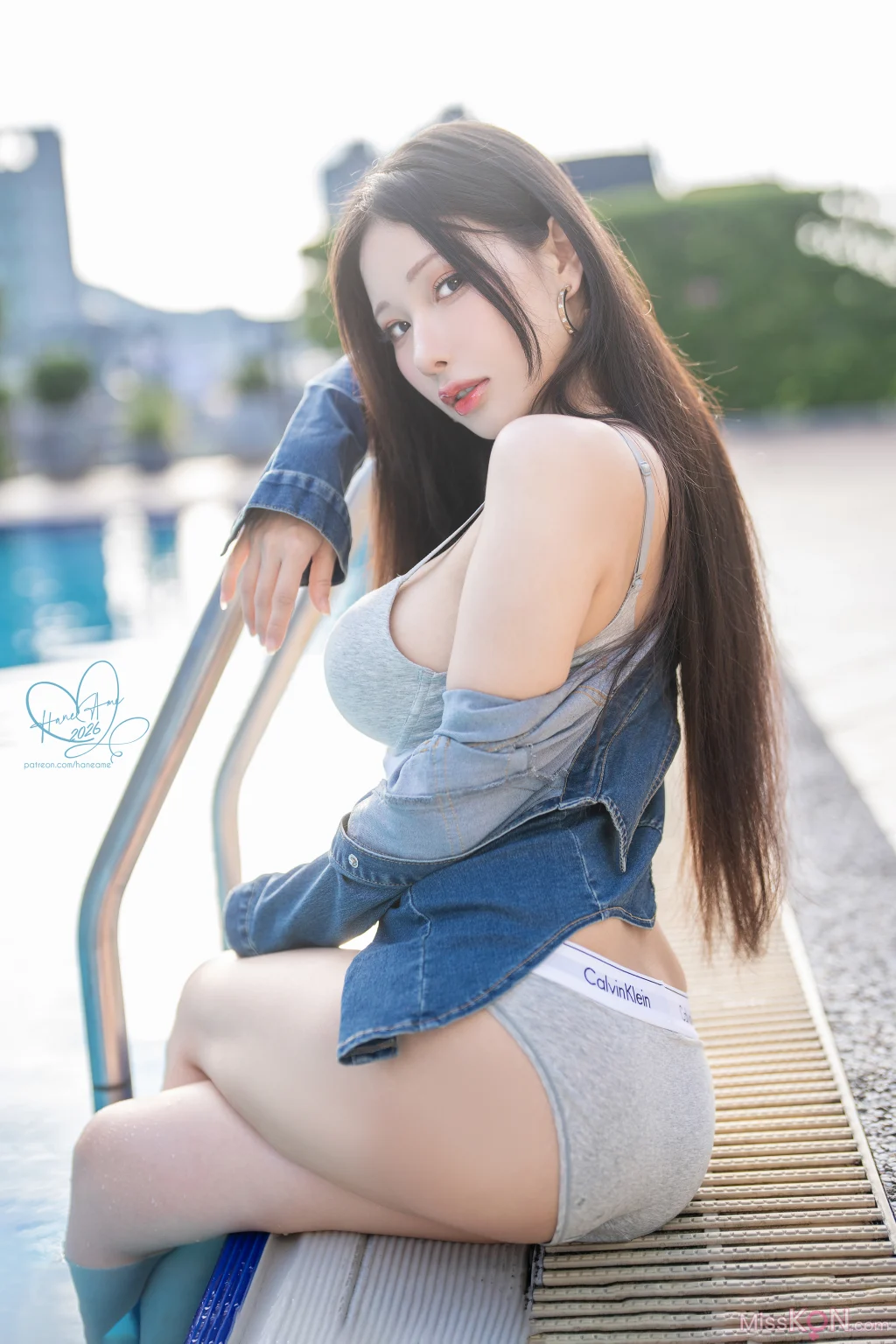 Coser@Hane Ame: 2026年01月 Original Hane Ame Poolside Body 原創波波 泳池健身日 (42 photos + 5 videos)