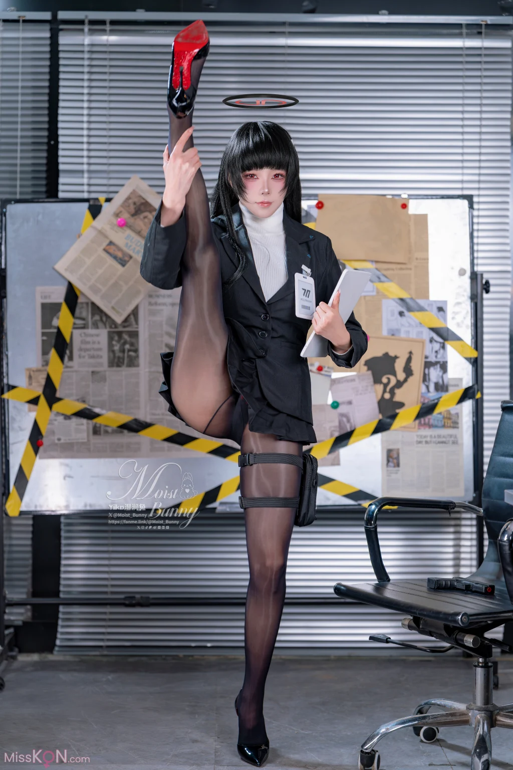 Coser@黏黏团子兔: 2026年02月作品『碧蓝档案-调月莉音』 (94 photos + 2 videos) – Page 3