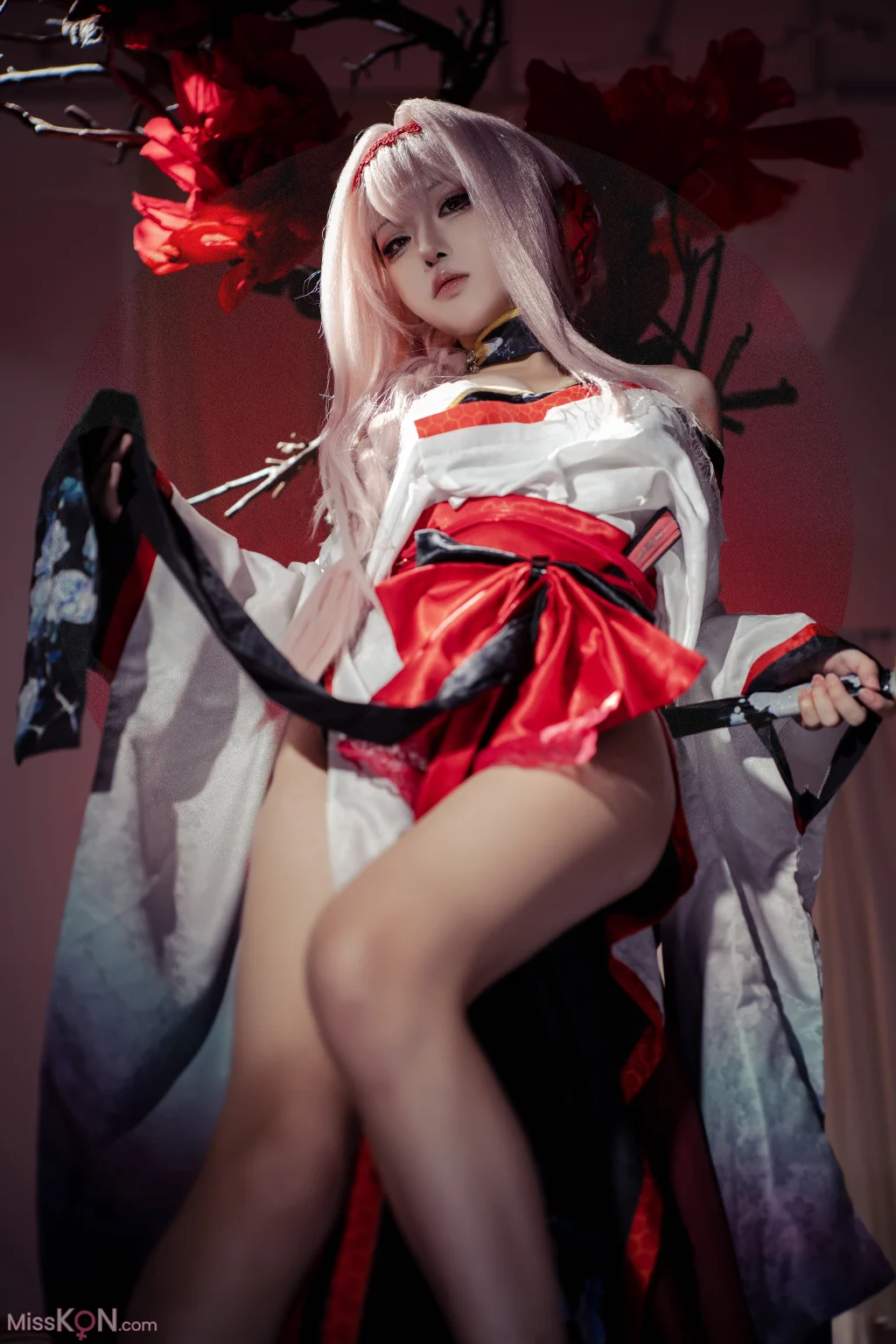 Coser@矢量鱼: Nikke胜利女神-暗莲 (30 photos)