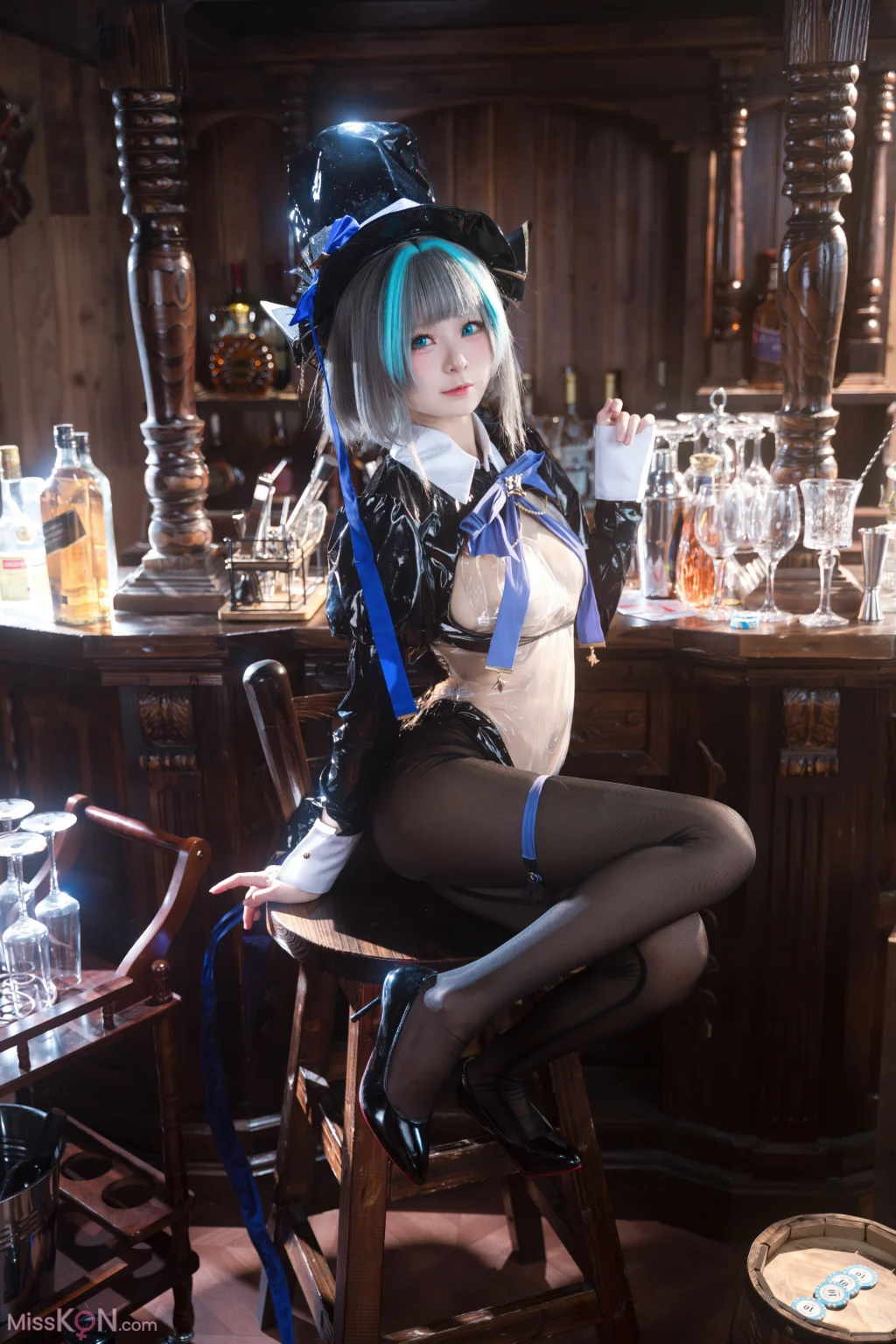 Coser@九柒喵: 碧蓝航线 柴郡兔女郎 (58 photos)