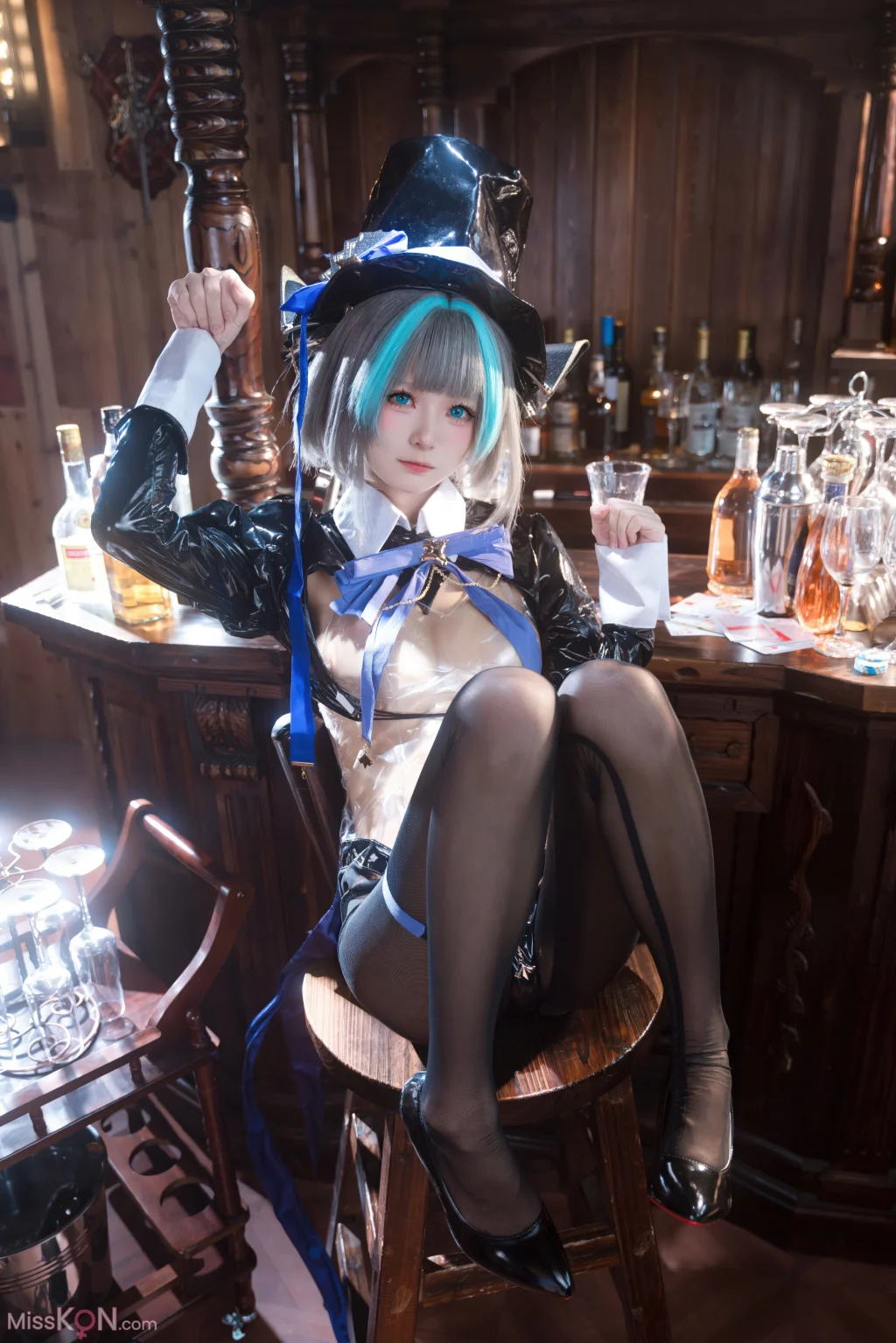 Coser@九柒喵: 碧蓝航线 柴郡兔女郎 (58 photos)