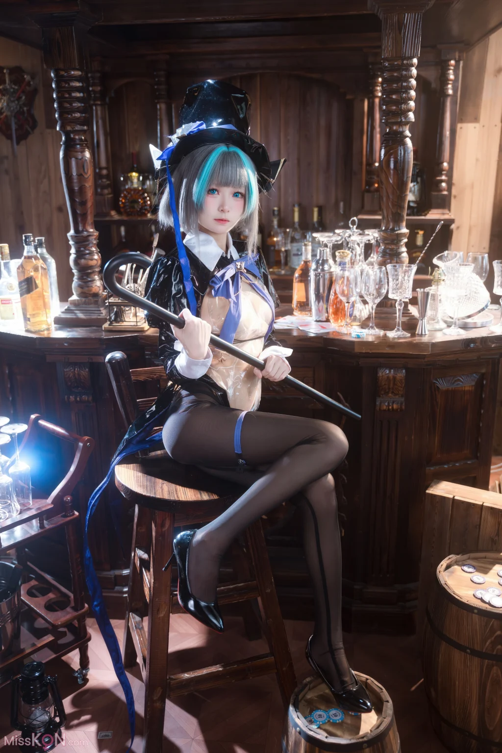 Coser@九柒喵: 碧蓝航线 柴郡兔女郎 (58 photos)
