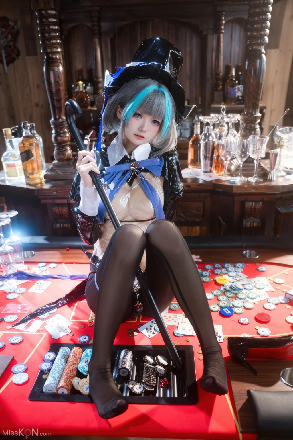 Coser@九柒喵: 碧蓝航线 柴郡兔女郎 (58 photos)