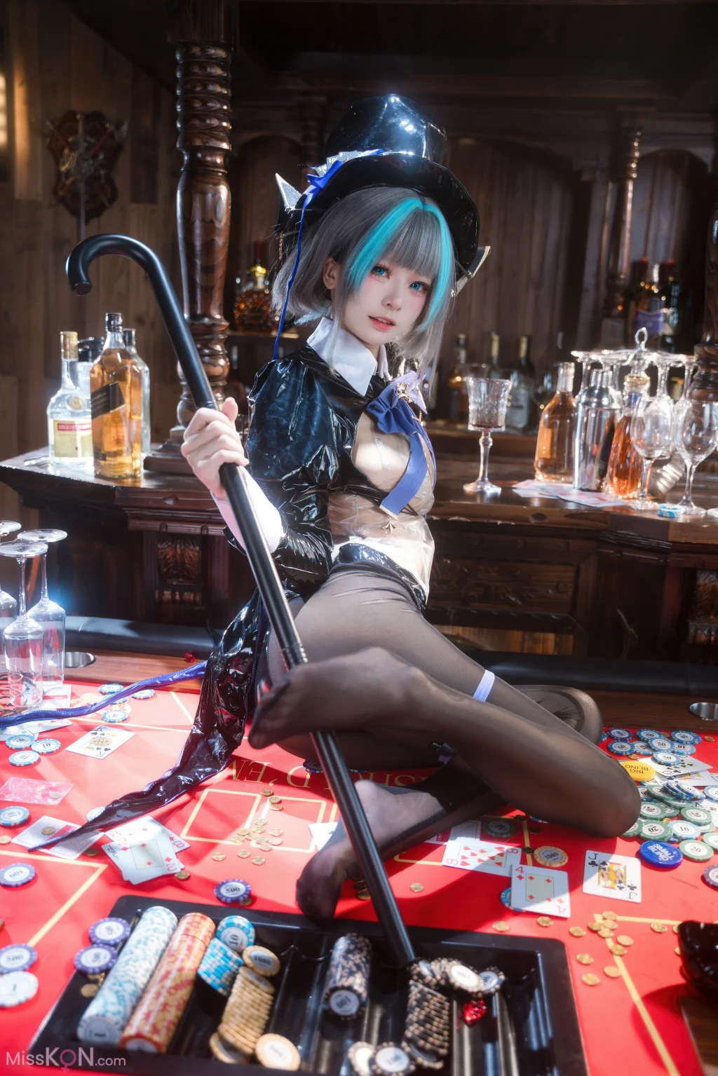 Coser@九柒喵: 碧蓝航线 柴郡兔女郎 (58 photos)