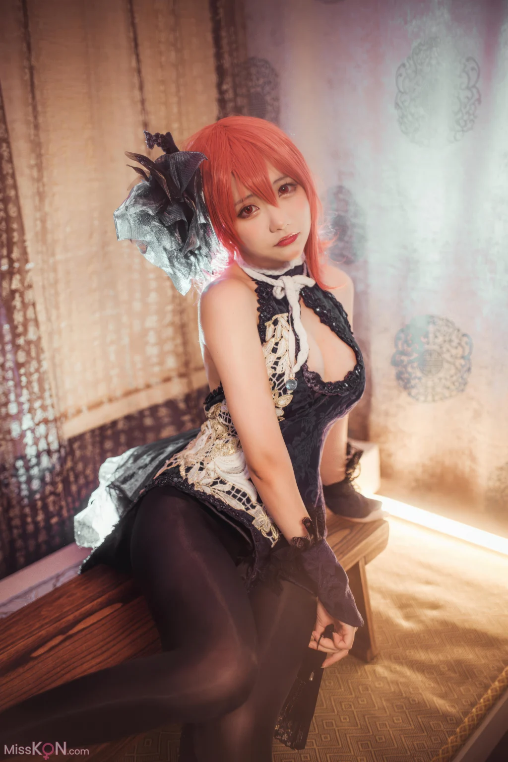 Coser@是一只熊仔吗: 碧蓝航线 黑太子旗袍 (19 photos)