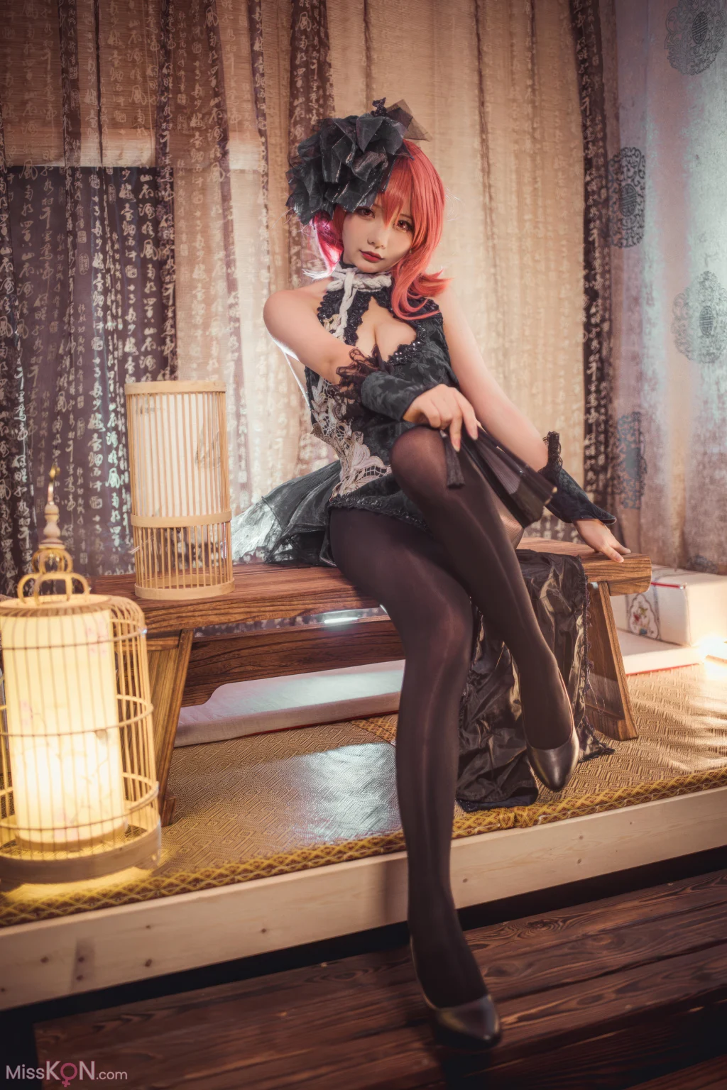 Coser@是一只熊仔吗: 碧蓝航线 黑太子旗袍 (19 photos)