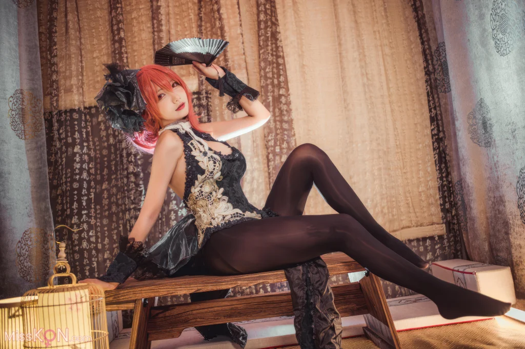 Coser@是一只熊仔吗: 碧蓝航线 黑太子旗袍 (19 photos) – Page 2