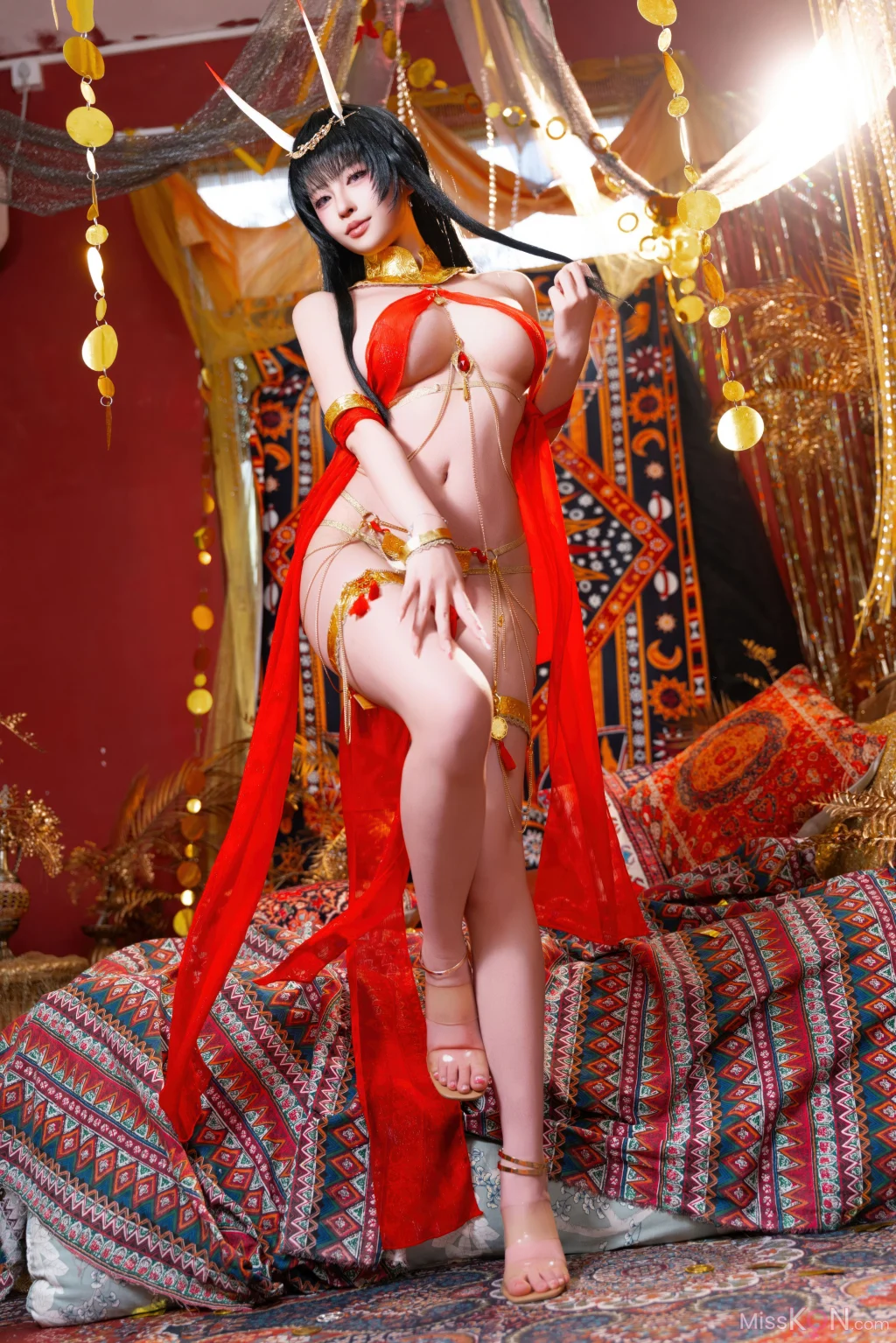 Coser@清水由乃: 碧蓝航线 能代舞娘 (59 photos + 2 videos)