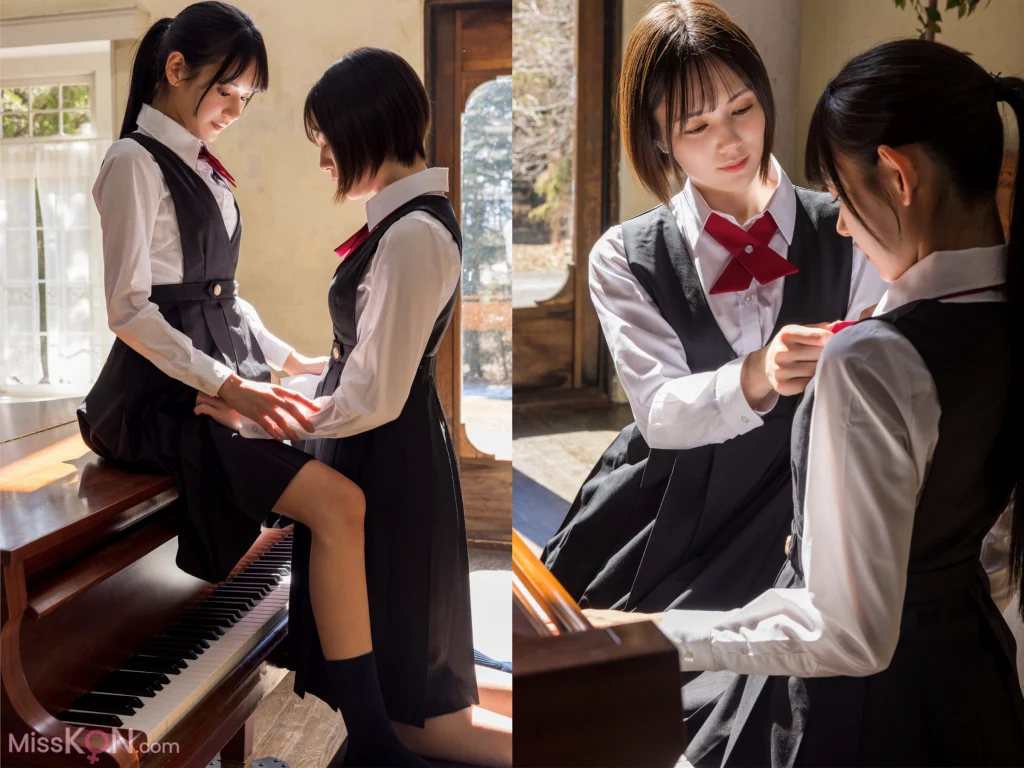 [JP] Suzumori Remu (涼森れむ) & Umi Yatsugake (八掛うみ): Girl Loving Girl ヌード写真集 (58 photos)