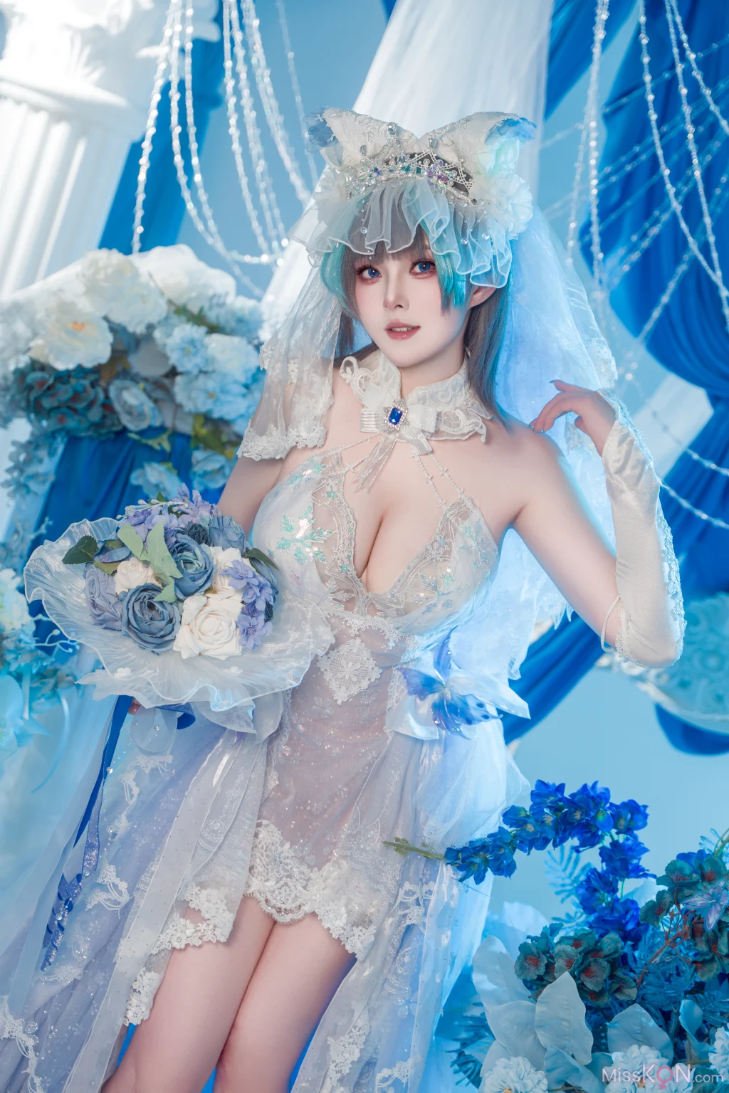 Coser@Natsuko夏夏子: 碧蓝航线 柴郡婚纱 (70 photos) – Page 2