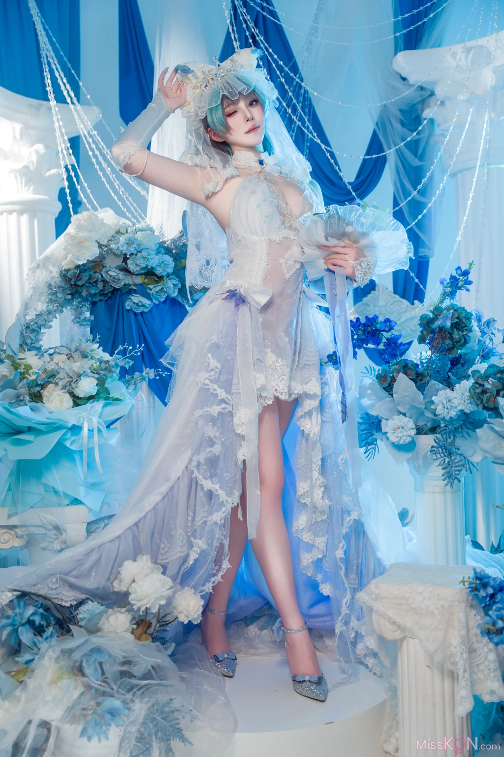 Coser@Natsuko夏夏子: 碧蓝航线 柴郡婚纱 (70 photos) – Page 3