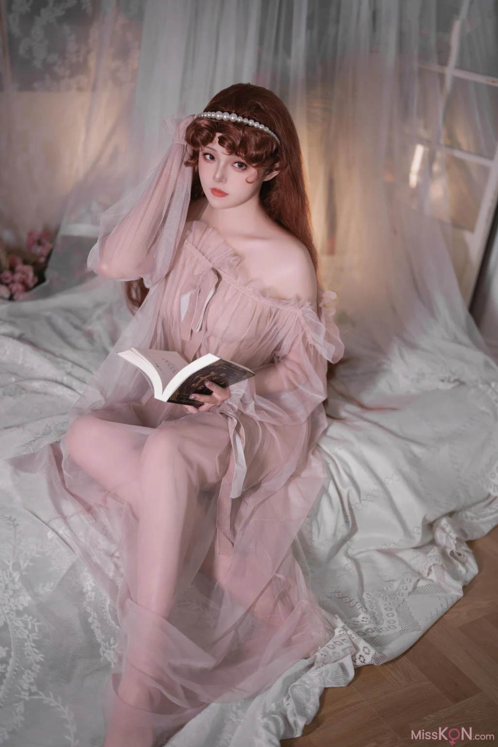 Coser@Natsuko夏夏子: 2026生日私房 粉雾 (50 photos)