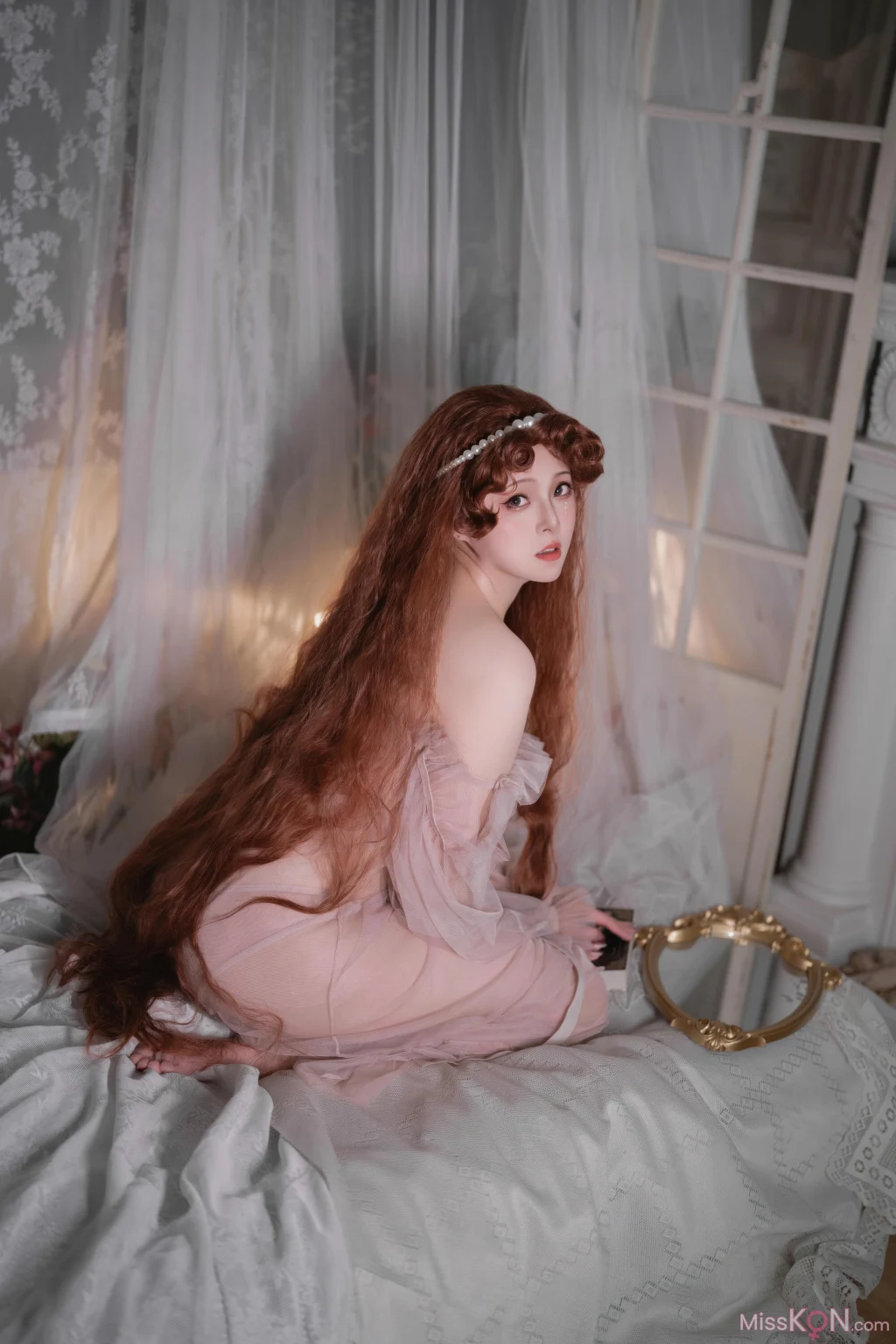 Coser@Natsuko夏夏子: 2026生日私房 粉雾 (50 photos)