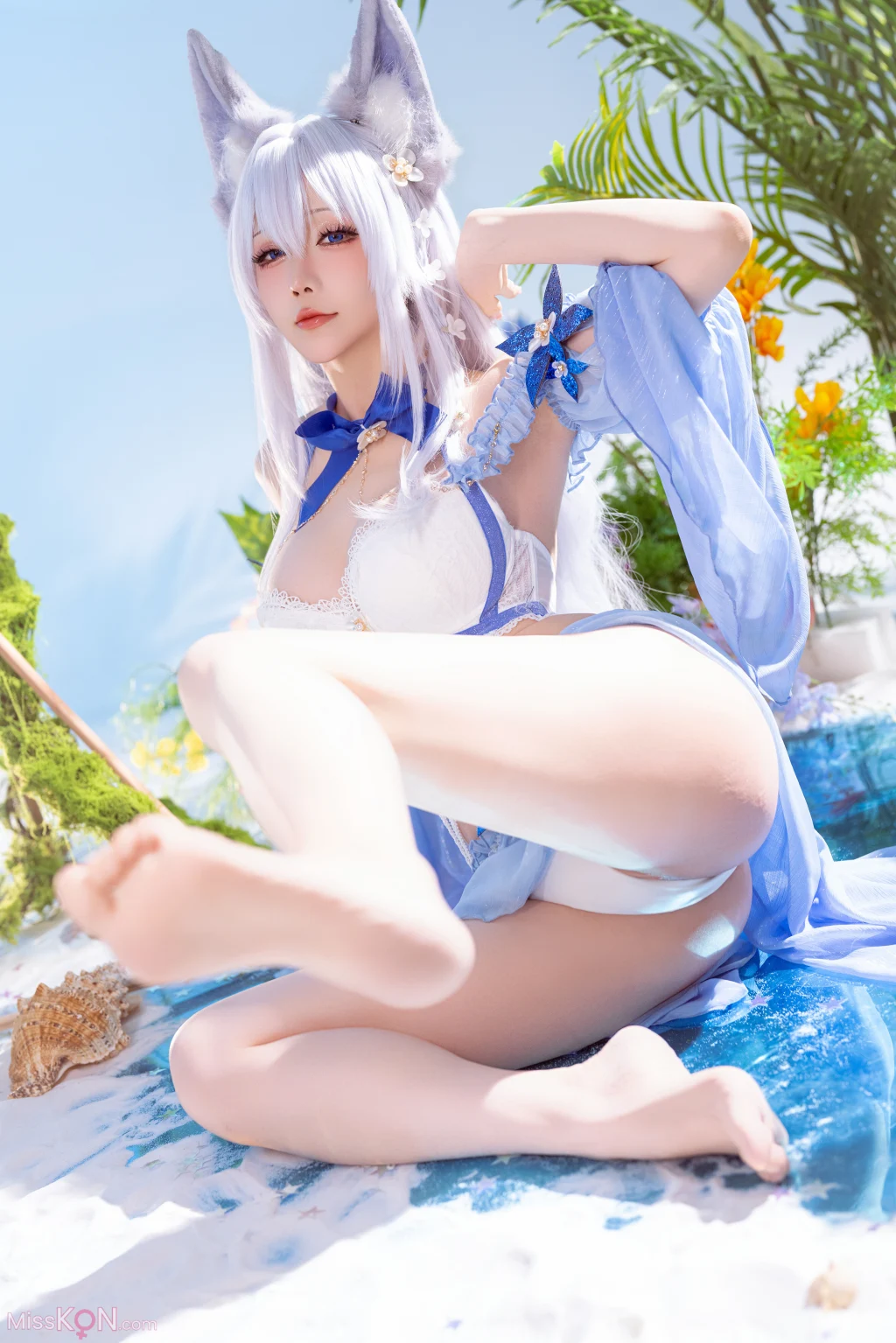 Coser@星之迟迟Hoshilily: 碧蓝航线 信浓泳装 (52 photos)