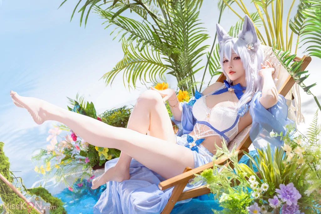 Coser@星之迟迟Hoshilily: 碧蓝航线 信浓泳装 (52 photos)