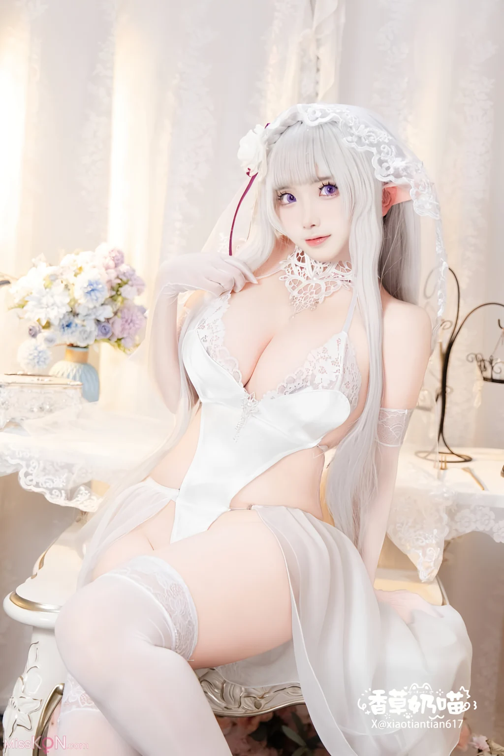 Coser@香草奶喵: 爱蜜莉雅 情人节 (151 photos)