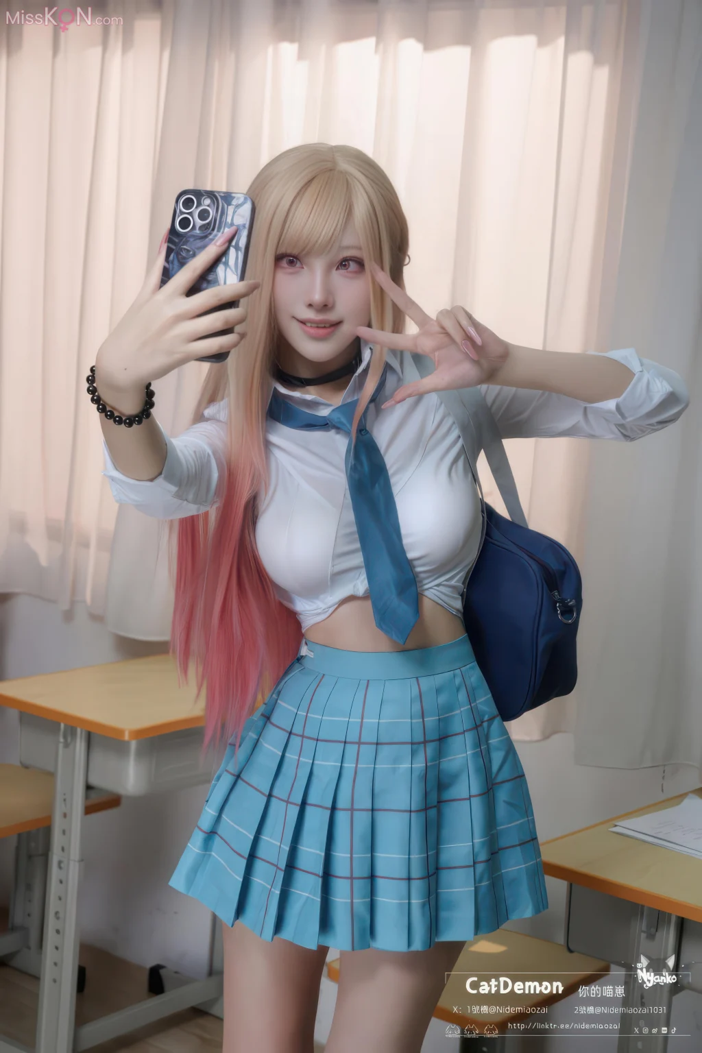 Coser@CatDemon喵崽 (你的喵崽): 喜多川海梦 (88 photos + 8 videos)