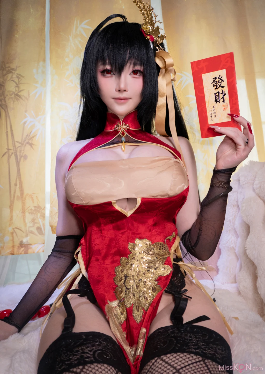 Coser@一小央泽 (yixiaoyangze): 大凤旗袍 (103 photos + 2 videos)