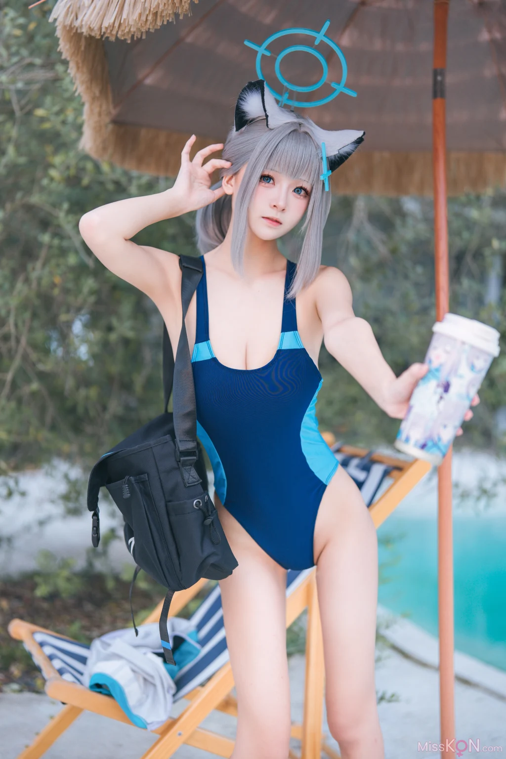 Coser@九柒喵: 蔚蓝档案 砂狼白子泳装 (34 photos) – Page 2