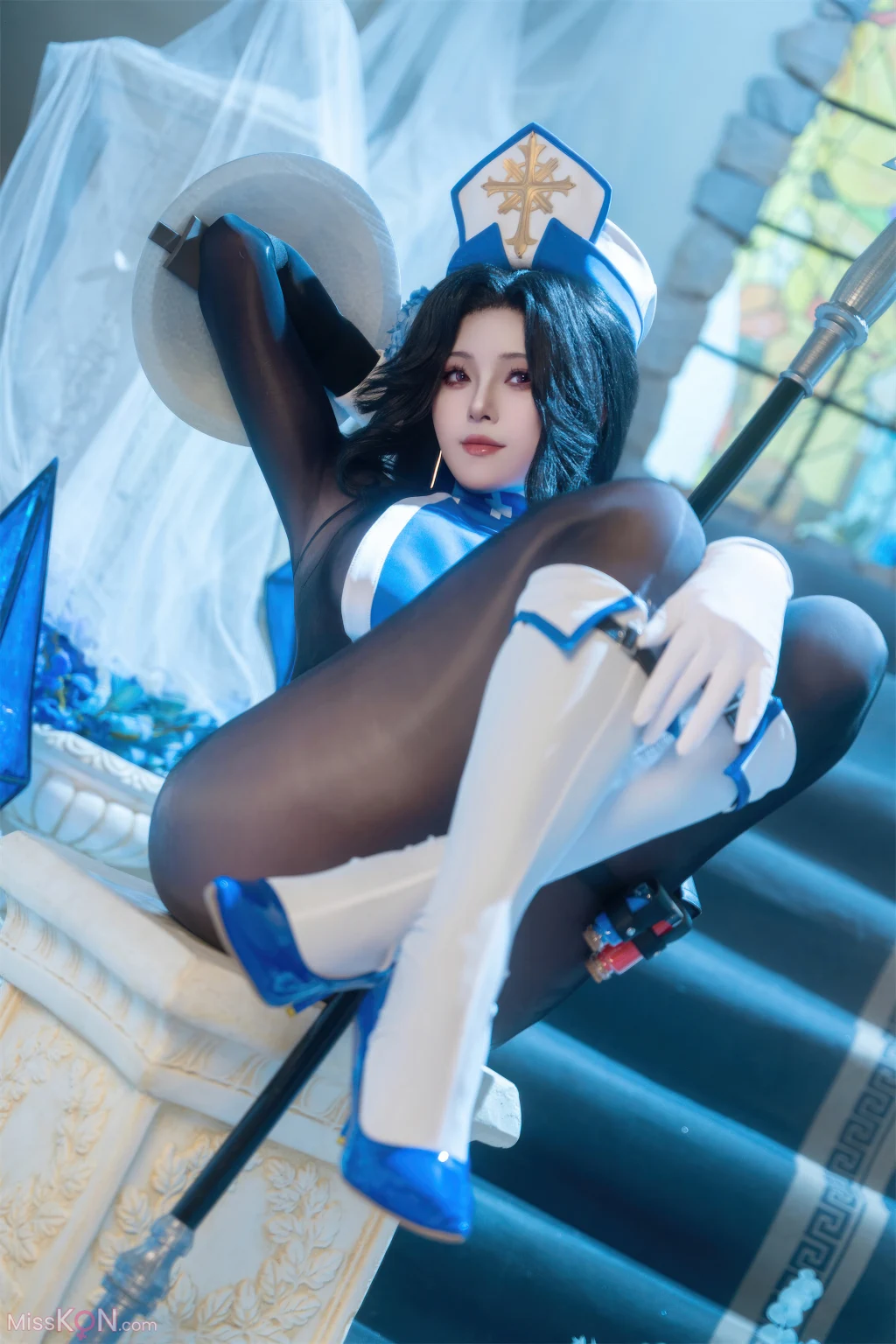 Coser@Natsuko夏夏子: NIKKE 梅登·冰玫瑰 (71 photos)