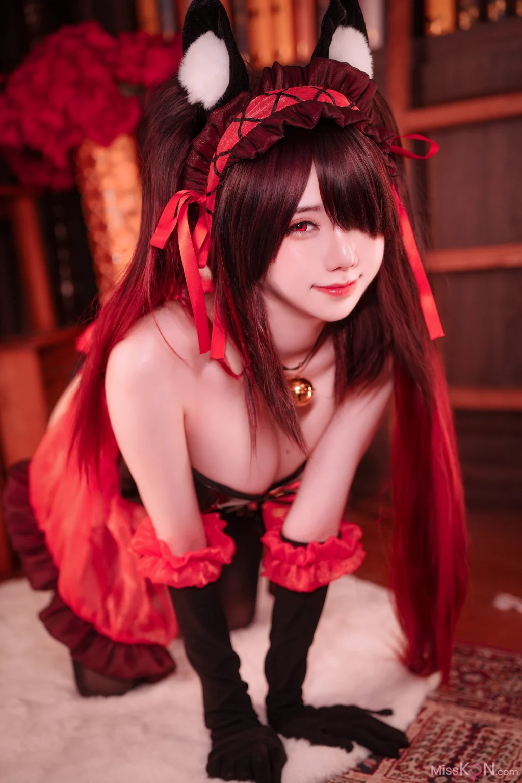 Coser@Sally多啦雪 (Sally Dorasnow): Kurumi Cat Bunny Girl (22 photos) – Page 2