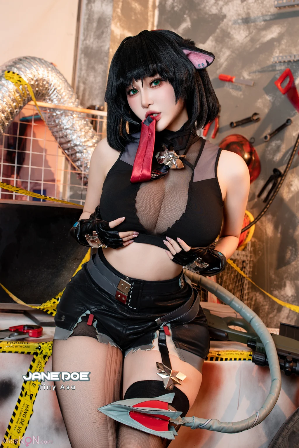 Coser@Tiny Asa: Jane Doe Zenless Zone Zero 绝区零 简·杜 (49 photos + 1 video)