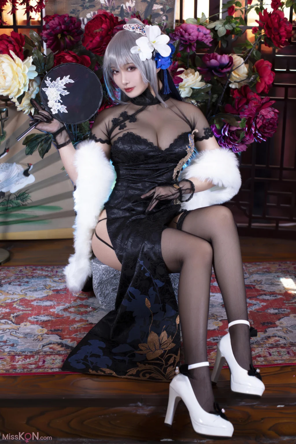 Coser@洛璃LoLiSAMA: 碧蓝航线 路易九世旗袍 (43 photos)