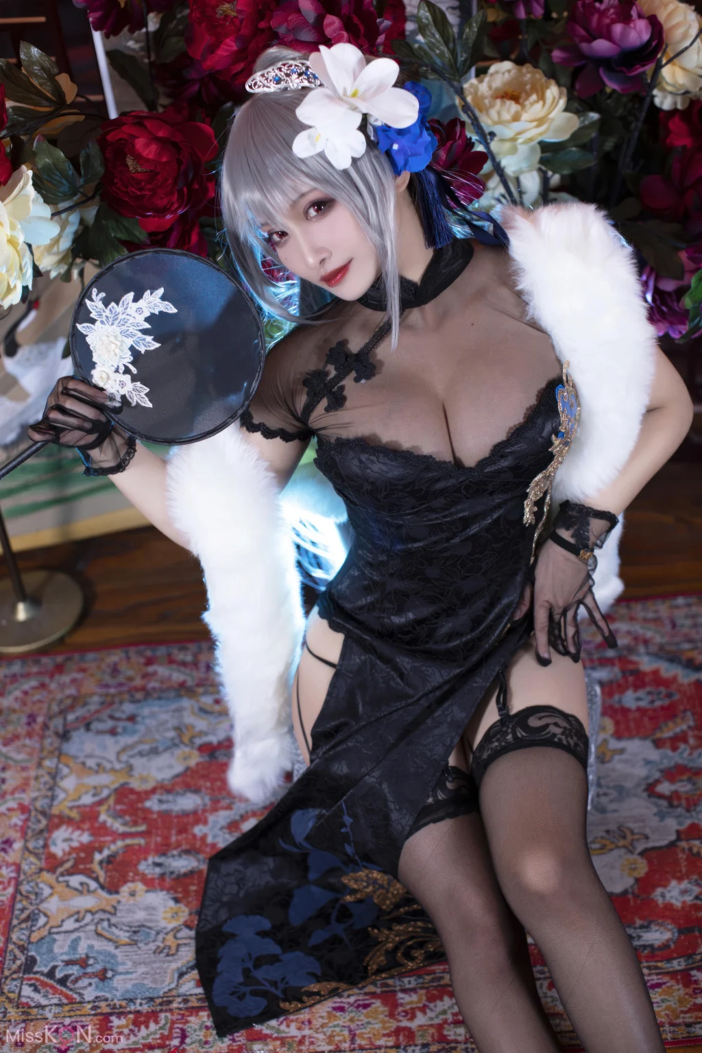 Coser@洛璃LoLiSAMA: 碧蓝航线 路易九世旗袍 (43 photos)