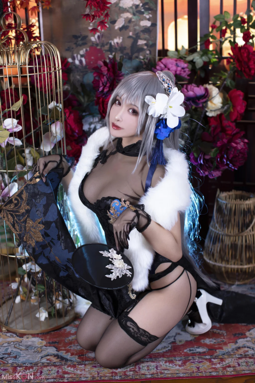 Coser@洛璃LoLiSAMA: 碧蓝航线 路易九世旗袍 (43 photos)
