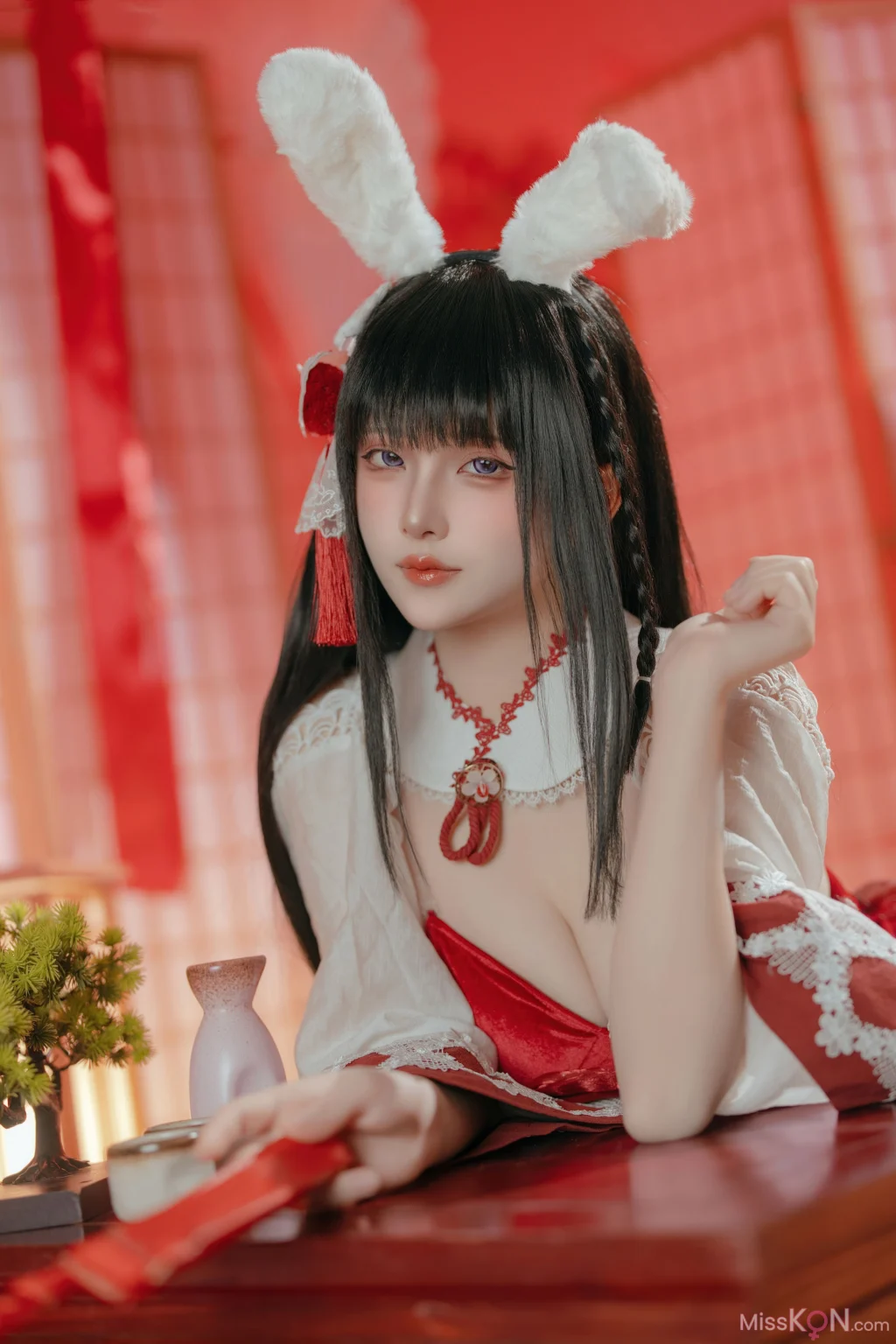 Coser@屿鱼: 碧蓝航线 大山 祈愿的巫女兔 (58 photos)