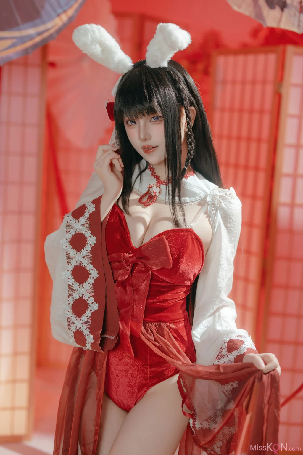 Coser@屿鱼: 碧蓝航线 大山 祈愿的巫女兔 (58 photos)