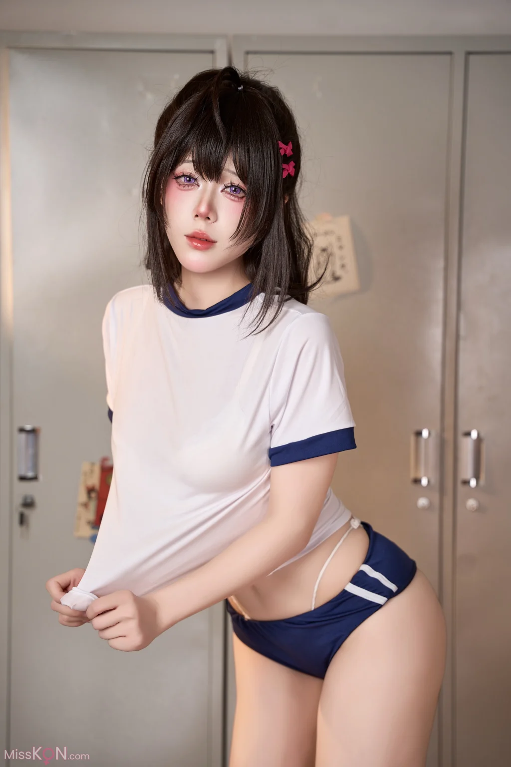 Coser@九言: 棕色尘埃2 罗安·体操服 (75 photos)
