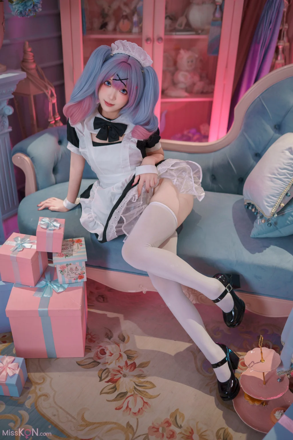 Coser@Bangni邦尼: 初音未来·兔子洞女仆 (82 photos) - photo 2
