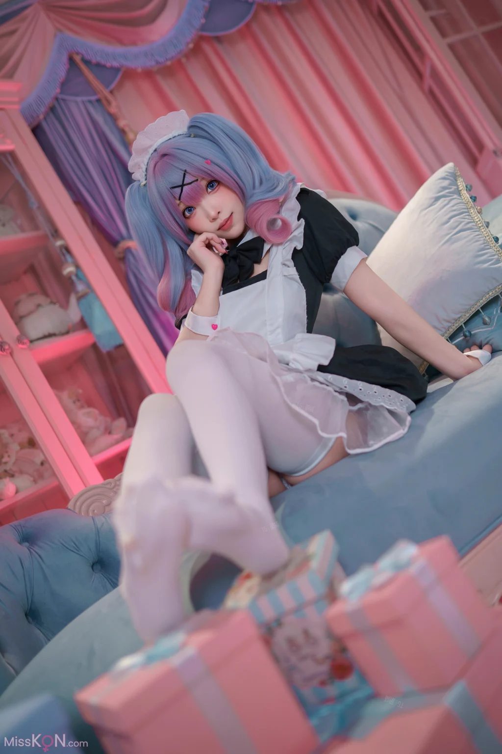 Coser@Bangni邦尼: 初音未来·兔子洞女仆 (82 photos) - photo 15