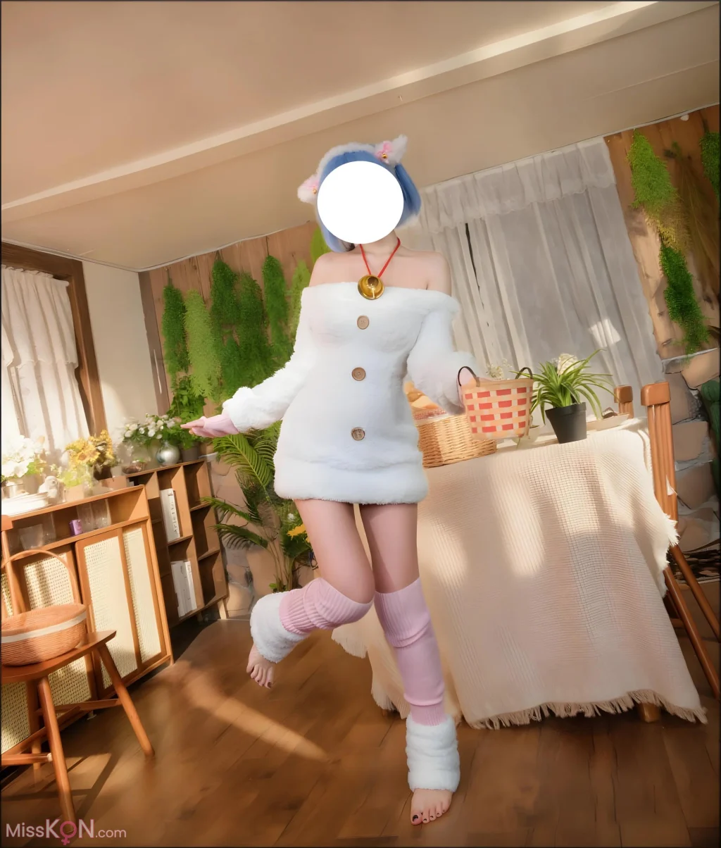Coser@CatDemon喵崽 (你的喵崽): 等待主人归来的小羊 (97 photos + 21 videos)