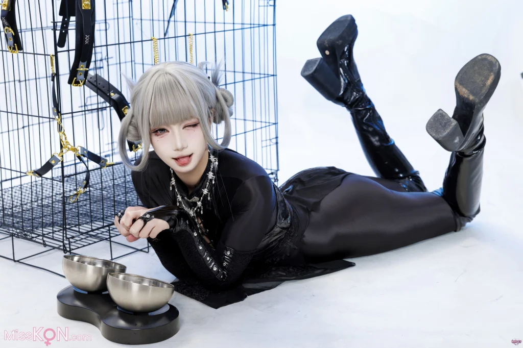 Coser@柒柒要乖哦: 黑靡烟旗袍 (108 photos + 2 videos) – Page 2