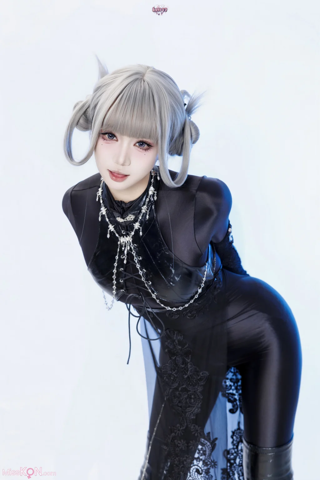 Coser@柒柒要乖哦: 黑靡烟旗袍 (108 photos + 2 videos) – Page 2