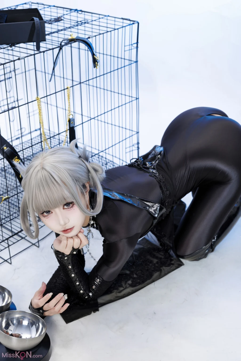 Coser@柒柒要乖哦: 黑靡烟旗袍 (108 photos + 2 videos) – Page 2