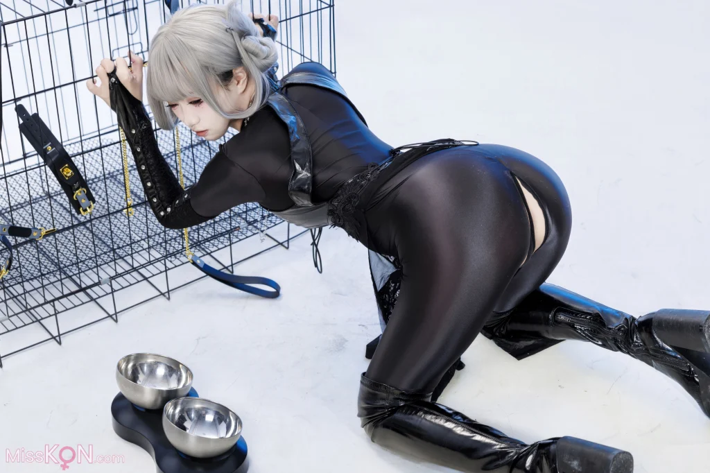 Coser@柒柒要乖哦: 黑靡烟旗袍 (108 photos + 2 videos) – Page 2