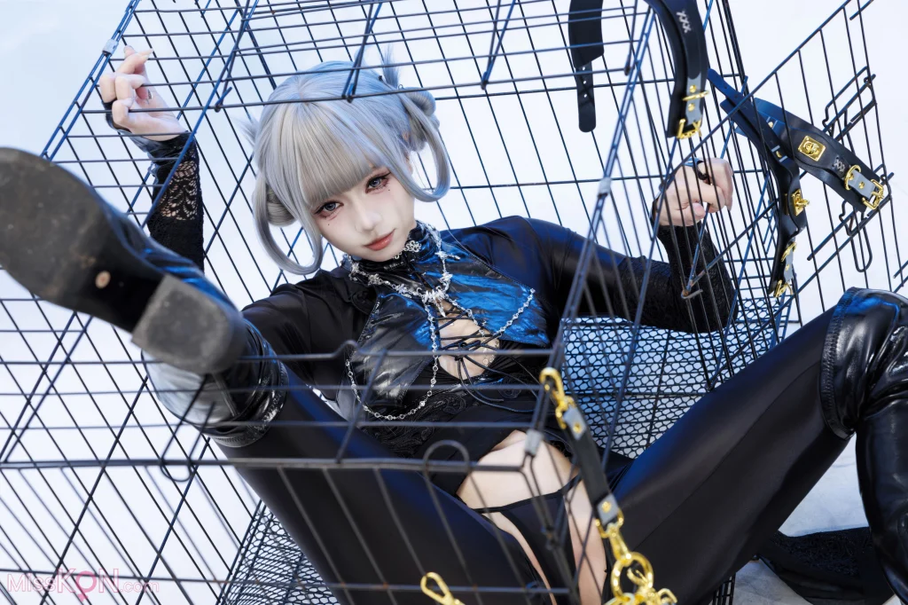 Coser@柒柒要乖哦: 黑靡烟旗袍 (108 photos + 2 videos) – Page 3